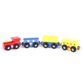 thumbnail image 3 of Lubelski 4Pcs Magnetic Wooden Miniature Train Carriage Model Developmental Kids Toy Gift, 3 of 7