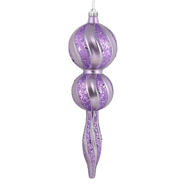 Vickerman N186986D Ornement en Forme de Bonbon Lavande Pailleté de 16,5 Po