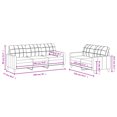 thumbnail image 4 of vidaXL 2 Piece Sofa Set with Cushions Black Fabric, 4 of 4