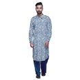 thumbnail image 2 of Atasi Printed Rayon Pathani Kurta With Solid Salwar For Mens Party Wear, 2 of 5