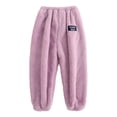 thumbnail image 1 of Girl's Fuzzy Pajama Pants Elastic Waist Fleece, 1 of 3