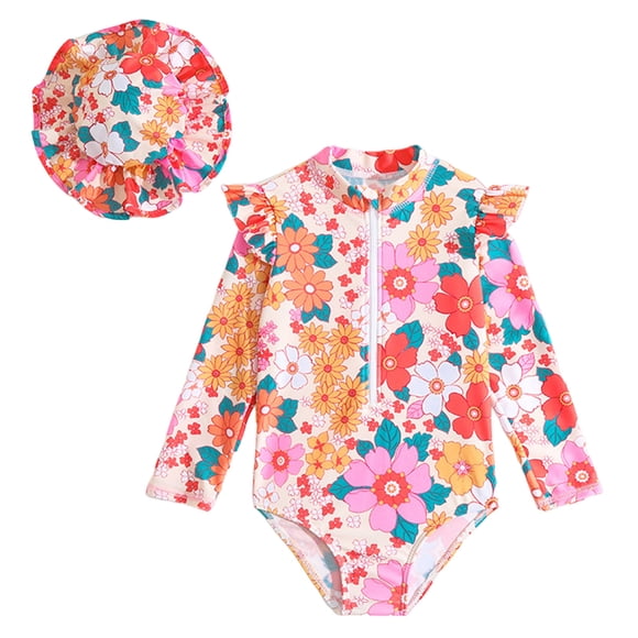 Ketyyh-chn99 Baby Girl Swimsuit Kids Bathing Suits Girls Swim Kids Swimsuit Beach Bathing Suit Robe Baby Girl Beach Swimsuit Beige,70