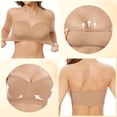 thumbnail image 4 of JFHHQ Women's Seamless Comfort Bra Strapless Support Wrapped Design Non Everyday Wear S Beige, 4 of 7