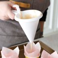 thumbnail image 2 of Oleegame 2PC Chocolate Tools Baking Decorating Cake for Funnel Kitchen Adjustable Cake Mould White, 2 of 6