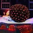 thumbnail image 1 of MesaSe LED Christmas Net Lights Outdoor Decorations for Bushes 96 LED 5ftx5ft Connectable Green Wire Net Christmas Lights for Outdoor Yard Mesh Shrub Tree Holiday Decor, 1 of 7