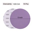thumbnail image 2 of Unique Bargains 15 Pack 5-Inch Purple Sanding Discs 1200 Grits Hook & Loop Professional Aluminum Oxide Sandpaper, 2 of 6