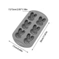 thumbnail image 3 of C Stackable Heart Silicone Baking Cups Reusable Candy Chocolate Mold Party Treat Maker Dishwasher Safe Kitchen Essential #50207, 3 of 6