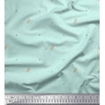 thumbnail image 1 of Soimoi Green Rayon Fabric Flower Buds & Dots Print Sewing Fabric Yard 42 Inch Wide, 1 of 5