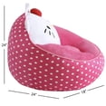 thumbnail image 3 of Hello Kitty Kids' Compressed Foam Bean Bag Chair, Pink, 3 of 7
