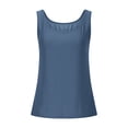 thumbnail image 4 of Women’s Workout Scoop Neck Tank Top Ribbed Sleeveless Cami Lightweight Solid Basic, 4 of 6