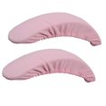 thumbnail image 3 of 2pcs Soft Chair Arm Rest Covers Stretchable Office Chair Armrest Slipcovers - Black, 3 of 6