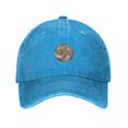 thumbnail image 1 of ZICANCN Abstract Rainbow Swirl Casquette de Baseball Réglable Femmes, Chapeaux pour Hommes Adulte Lavé Coton Denim Baseball Caps Mode Bleu, 1 of 6
