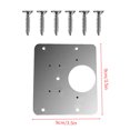 thumbnail image 1 of Hinge Repair Set Stainless Steel Door hinge plate hinge plate Hinge Plate Screws Kit, 1pc Hinge Plate, 6pcs Screws, 1 of 8