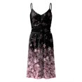 thumbnail image 4 of TJAZFJPA Robes Formelles pour Femmes Mariage Été Sans Manches Décontractée Imprimée Robe de Soirée Élégante Longue Robe de Soirée Noire pour Femmes, 4 of 4