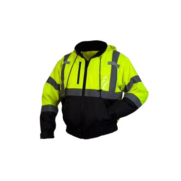 Pyramex RJ31 Series Veste de Sécurité en Polaire Classe 3, Lime, Moyen