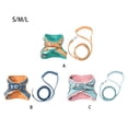 thumbnail image 3 of fastboy Soft Cat Leash And Harness Set For More Comfortable Walking Night Reflection Kitten Harness Orange Blue L, 3 of 6