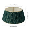 thumbnail image 2 of Collar Gold Trimmed Skirt Decorative Stand Soft Material Stable Conceals Stand Easy Setup for Festive Holiday Green Trees, 2 of 3
