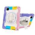 thumbnail image 1 of XYX 3in1 Rotating Stand Case for Honor Pad GT Pro 12.3 inch 2024 with Hand/Shoulder Strap, Shockproof Rugged, Colorful Pink, 1 of 7
