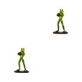thumbnail image 1 of VONKY Home Decor Accent Handmade Frog Figurine Green Unique Style Home Decoration Rugby Frog 2Set, 1 of 6