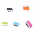 thumbnail image 2 of Universal Candy Color 3 USB Multi-Port Wall Charger charger ; Wall power US Plug Wall Adapter Cube Block AC 110-220V 5V, 2 of 9