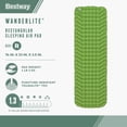 thumbnail image 2 of Bestway WanderLite Rectangular Sleeping Air Pad with Storage Bag, Green, 2 of 8