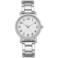 thumbnail image 1 of Watch Steel Quartz Digital Chronograph Strap Gift Couple Ladies Women's Watch, 1 of 1