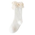 thumbnail image 1 of B91xZ Girls Ruffle Socks Non Skid Anti Slip Crew Socks With Grips for Baby Infant,White 3-5 Years, 1 of 5