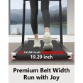 thumbnail image 4 of Walking Pad with Incline, 2.5HP Under Desk Treadmill for Home & Office, 2-in-1 Compact Walking & Jogging Machine with Remote Control & LED Display, 4 of 7