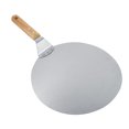 thumbnail image 2 of FAGINEY Palette à Pizza de 12 Pouces Lame en Acier Inoxydable Poignée en Bois Durable, 2 of 8