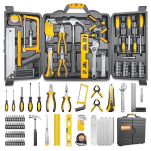 MasterSpec 80-Piece Ensemble d'outils à main Kit d'outil ménager Couteau à ciseaux de pince à marteau
