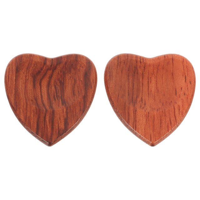 SHISUYAN Compact Guitar Pick for Guitar Practice Brown Plastic Heart Shaped Picks Easy to Carry Lightweight
