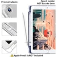 thumbnail image 3 of Compatible for iPad Mini 6 Case, iPad Case with Pencil Holder, Soft TPU Translucent Frosted Back Auto Wake/Sleep Smart Cover Cases (Navy), 3 of 9