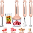 thumbnail image 1 of LINKChef Immersion Blender, 20-Speed 1000W 5-in-1 Immersion Hand Blender, Stick Blender with Turbo Mode, Baby Food Processor with Chopper, Blender for Kitchen with 600ml Beaker (Peach), 1 of 8