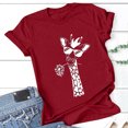 thumbnail image 3 of Birdeem Women Girls Plus Size Print Tees Short Sleeve Round Neck T Shirt Blouse Tops, 3 of 6