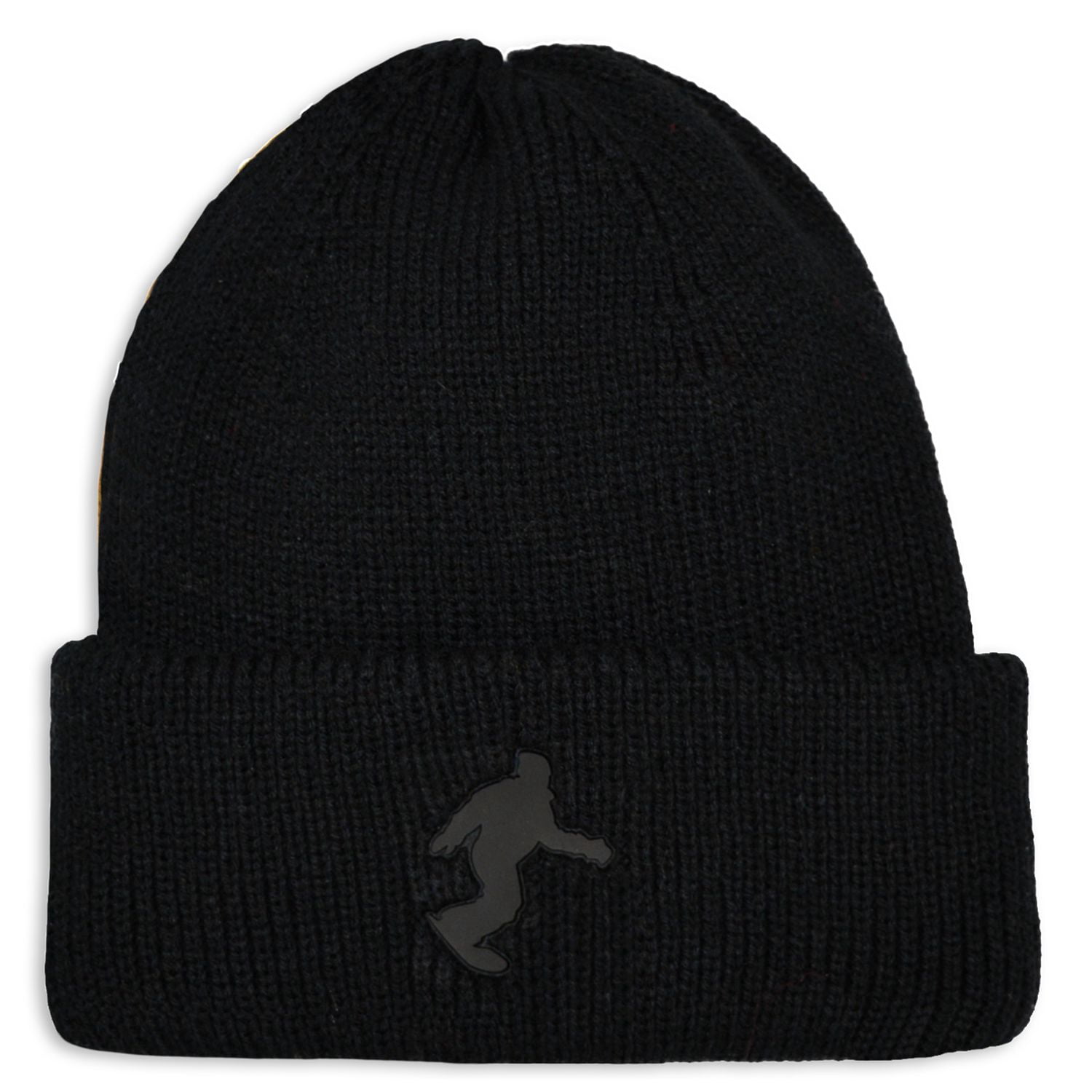 Hot Paws – Tuque en tricot côtelé pour garçon avec revers et écusson amusant