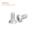 thumbnail image 3 of Unique Bargains Vis de Machine à Tête Ovale M4x8mm, Lot de 50 Vis à Tête Fraisée Légèrement Relevée en Acier Inoxydable 304, 3 of 5