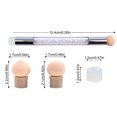 thumbnail image 2 of Stylo Pointeur en Silicone Éponge pour Art des Ongles à Double Tête Brosses de Manucure Mini Impression Stylo de Manucure, 2 of 8