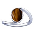 thumbnail image 1 of Divya Shakti 5.25-5.50 Carat Tiger's eye Chitti Gemstone Silver Ring for Women, 1 of 5