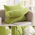 thumbnail image 2 of Coussin de Soutien Ajustable, Appui-Tête Dossier en Coton et Lin Coussin Triangulaire en Coin pour le Dos Coussins Lombaires Canapé Chaise de Bureau Lecture Lit Oreiller de Repos Coussin Décoratif, 2 of 3