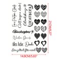 thumbnail image 2 of Fridja Christmas Candle Stickers with Various Pattern, Candle Tattoos Christmas Decoration, Water Slide Film Candles for Christmas Decoration, Candle Decorating, Ultra Light Water Sticker(Black), 2 of 3