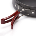 thumbnail image 3 of 2X Camping Fry Pan Outdoor Camping Portable Non-Stick Cooking Picnic Hiking Cookware Kitchen Utensil Frying Pan, 3 of 8