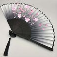 thumbnail image 5 of Traditional Japanese Silk Folding Hand Fans Set for Dance Performance Home and Asian Themed Events, 5 of 5