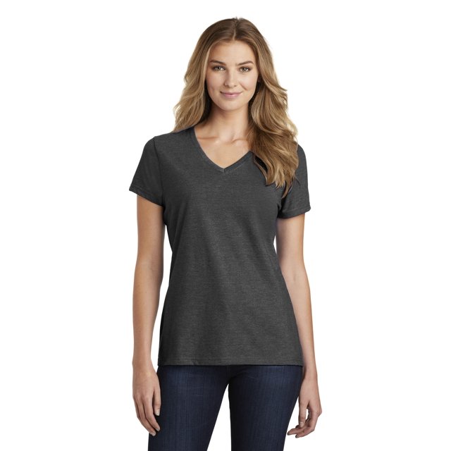 Port & Company Lot de 3 T-Shirts Col en V pour Femmes, Multipack (Taille TP - 4TG)