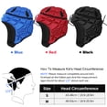 thumbnail image 4 of Graflsoa Casque de Gardien pour Jeunes Résistant aux Impacts avec Sangles Ajustables, Rouge Taille P, Protection en Mousse EVA pour Soccer et Baseball, 4 of 6
