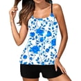 thumbnail image 1 of UPPADA Two Piece Tankini Swimsuits for Women High Waisted 2 Piece Bathing Suits Floral Print Tankini Set Tummy Control Modest Swimwear for Holiday Womens Plus Size Tankini Multicolor,Xl, 1 of 3