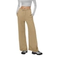 thumbnail image 1 of Ohufall Womens Sweatpants Drawstring Elastic Low Waist Pants Straight Leg Low Rise Sweatpants Pants Jogger Sweatpants with Pockets, 1 of 3
