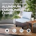 thumbnail image 2 of Four Seasons Courtyard Serronova Chaise avec Coussin, Gris Clair, 2 of 7