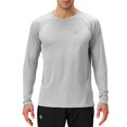 thumbnail image 1 of Men s Sun Protection UPF 50 UV Outdoor Long Sleeve Shirts Grey Size XL, 1 of 2