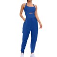 thumbnail image 2 of RXIRUCGD Womens Running Onesie Workout Rompers Outfits Exercise Jumpsuits Gym Yoga, Blue, Size: 2XL, 2 of 8