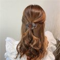 thumbnail image 3 of EGNMCR Hair Clips Rhinestone Hair Clip Flexible Design Women Hair Dovetail Clip Hair Clip, 3 of 4